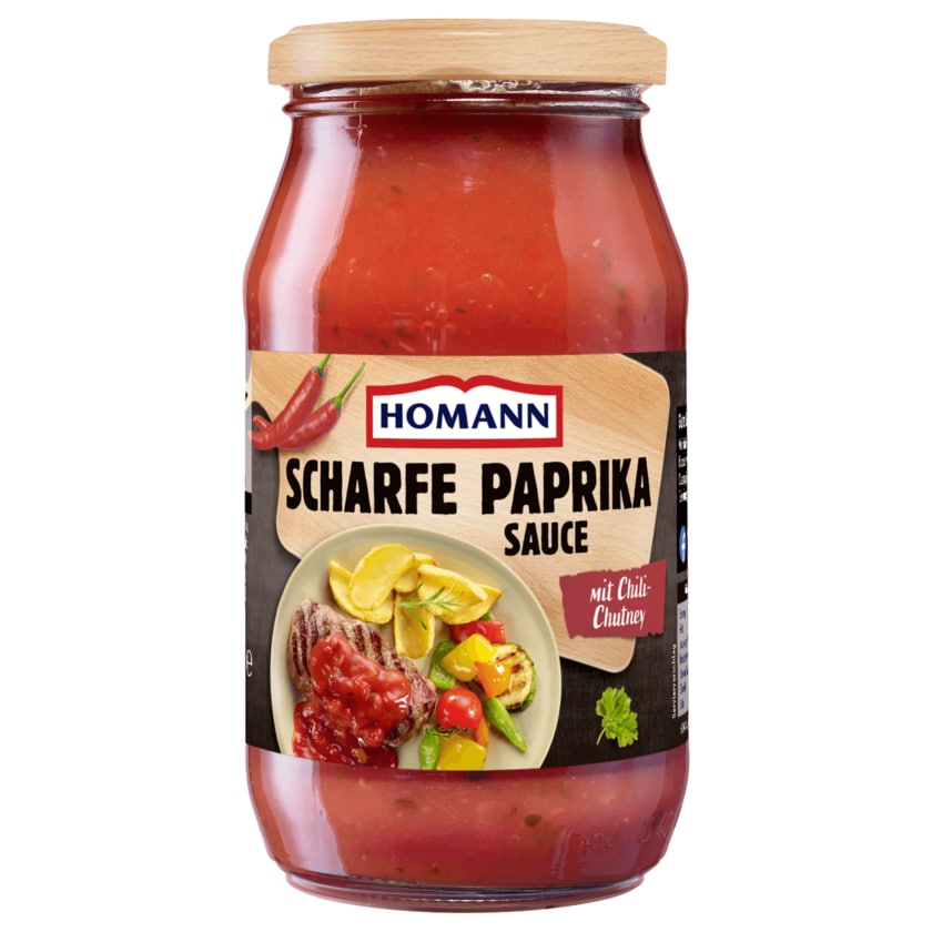 Homann Scharfe Paprika Sauce mit Chili-Chutney 400ml